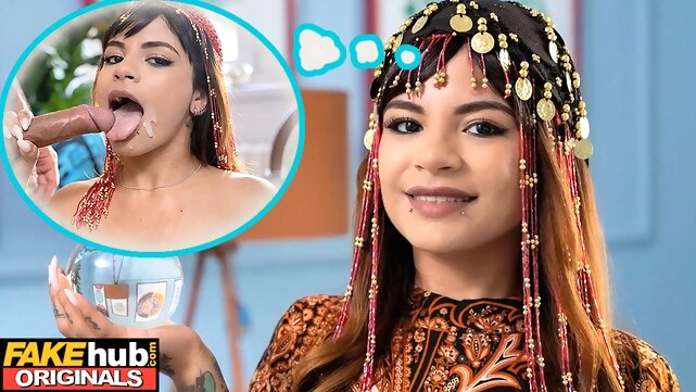 small tits Porn FAKEhub - Tiny little latina palm reader sees COCK in her future! hd videos cosplay